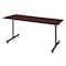 Kobe Rectangle Training Table, 60" W, 29" H, Laminate Top, Mahogany MKTRCT6030MH - alternate 1